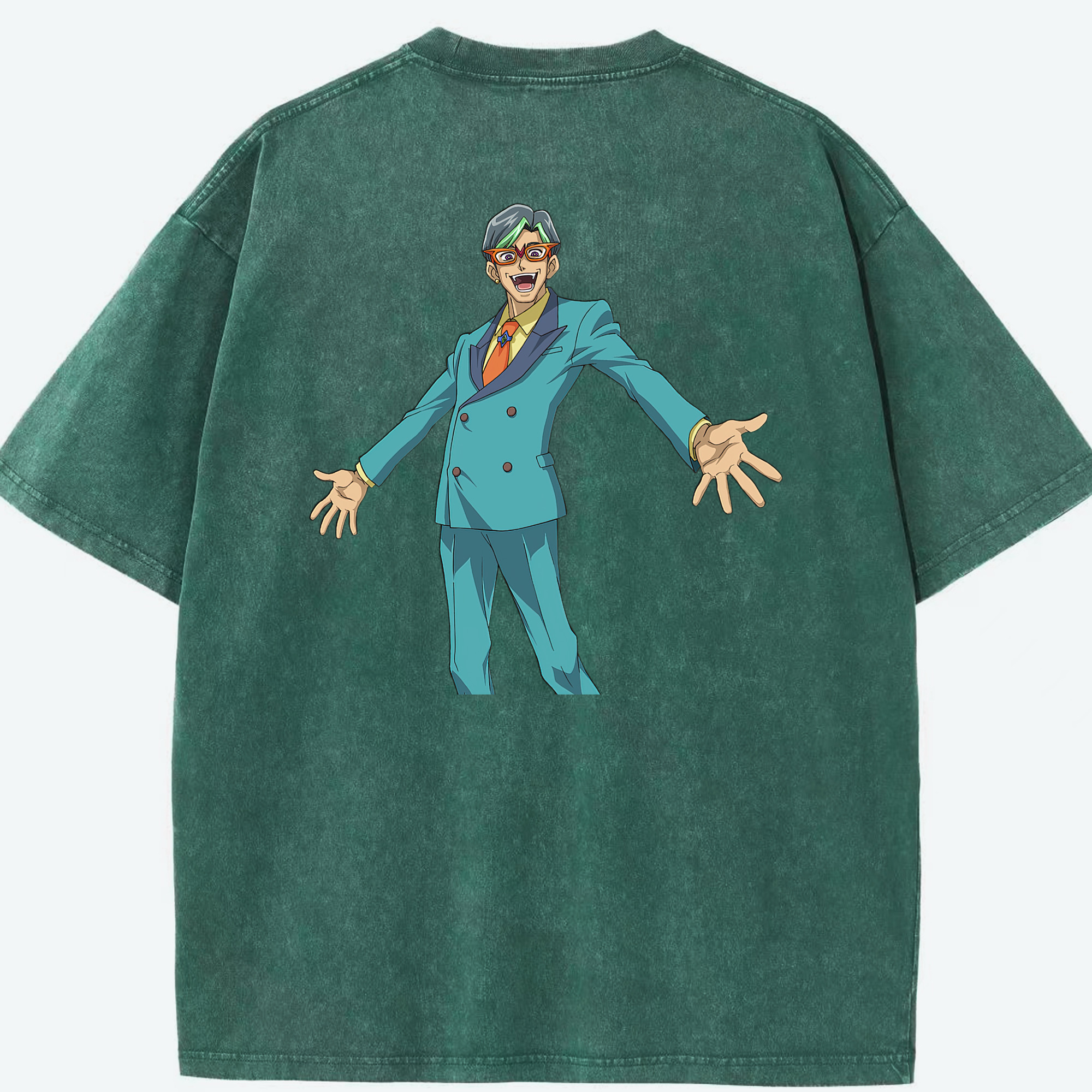 （画像用） 遊☆戯☆王 Yu-Gi-Oh! 綿100% ヴィンテージ風 半袖Tシャツ（背面プリント）